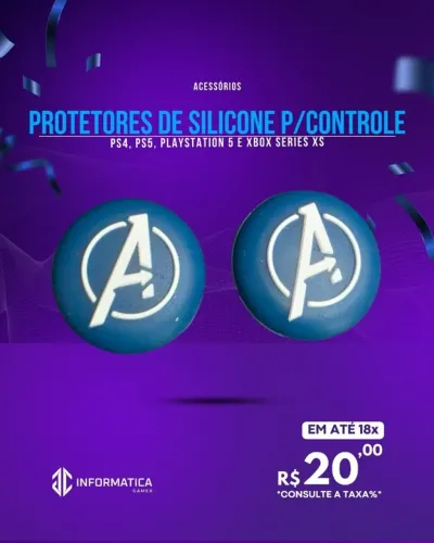 ACESSÓRIO PROTETORES DE SILICONE P/CONTROLE