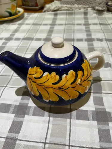 Bule inglês com suporte