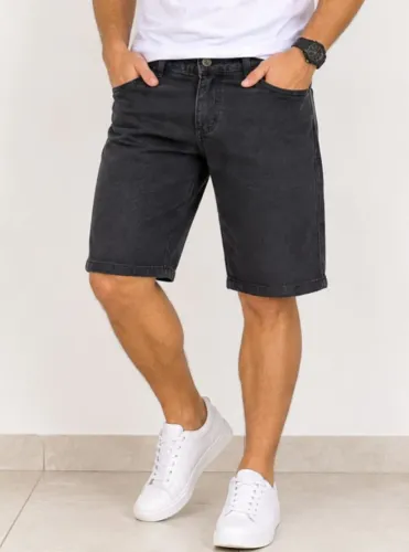 Bermuda Masculina Preta 36