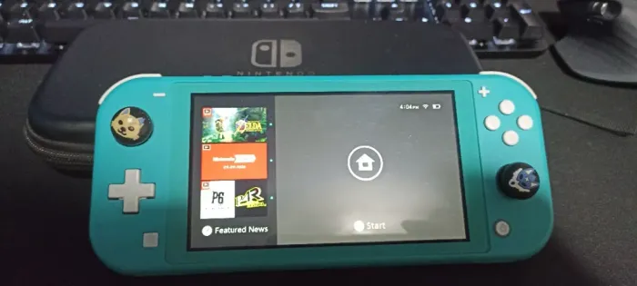 Nintendo Switch Lite Turquesa + 4 Jogos Originais + Caixa