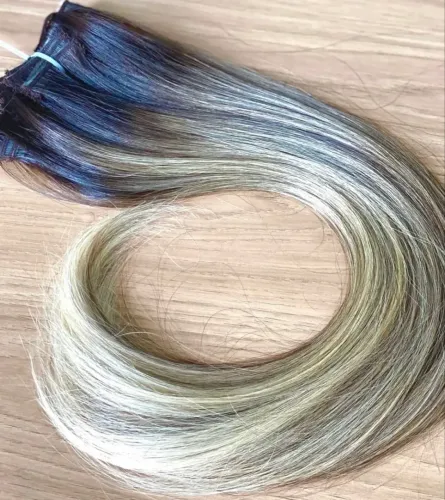 Cabelo brasileiro loiro 70 ctm 