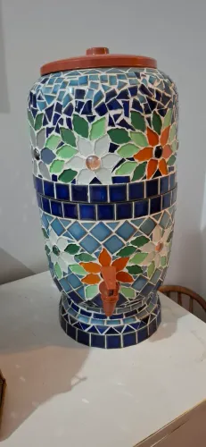 Filtro de água em mosaico