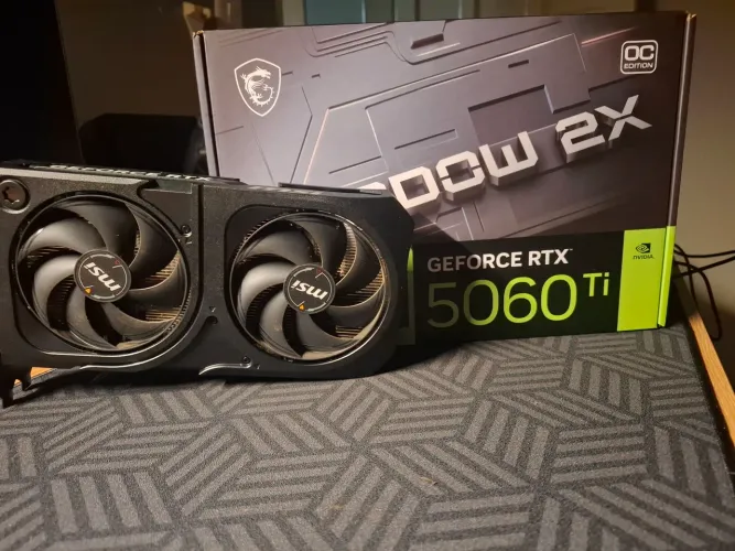 Placa de Vídeo MSI GeForce RTX 5060 Ti 8G SHADOW 2X OC PLUS NVIDIA