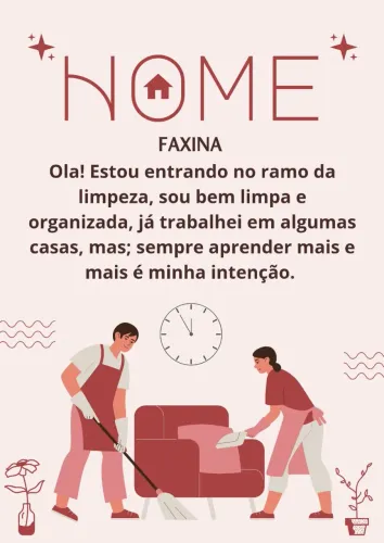 FAXINA/LIMPEZA EM GERAL