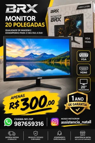Monitor 20 polegadas zero