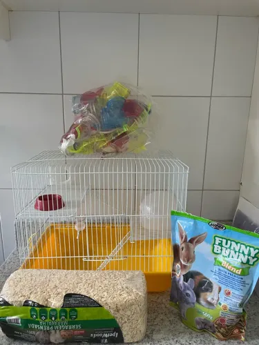 Casinha + Kit para Hamster (sem rodinha)
