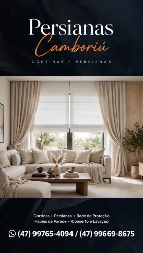 Persianas e cortinas Camboriu e região