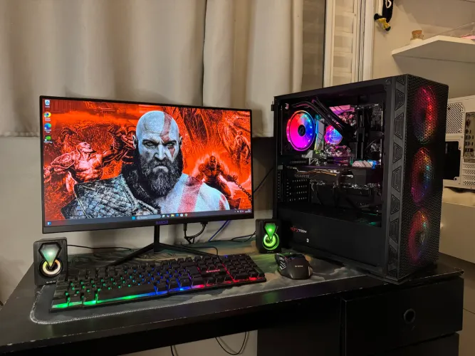 PC GAMER COMPLETO | RYZEN 7 3700X | RTX 2060 | 16GB RAM | MONITOR 180HZ