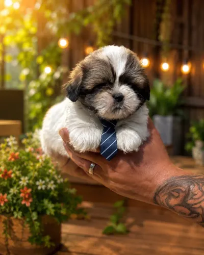 Lhasa apso macho seu filhote aqui