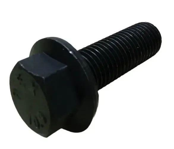 PARAFUSO SEXTAVADO FLANGEADO AÇO CARBONO OXIDADO PRETO M20 X 80MM MA ROSCA GROSSA CLASSE 8
