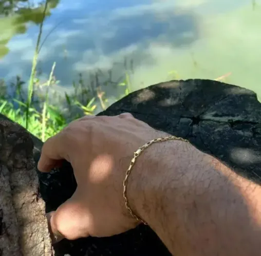 Pulseira de ouro 18k, 1.7g