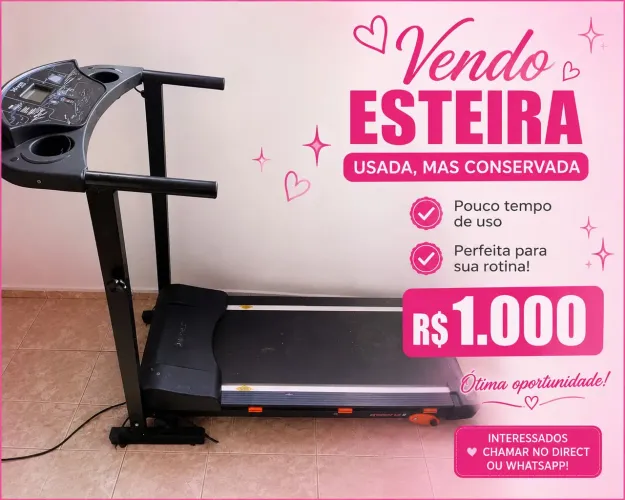 Vendo esteira e ar condicionado