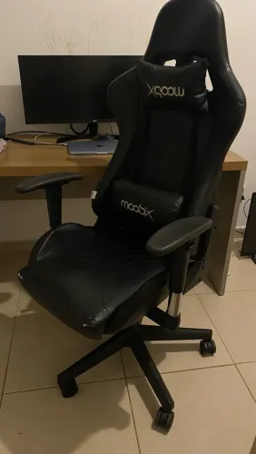 Cadeira Gamer Profissional Moob GT Racer Preta Reclinável 180 Ergonômica
