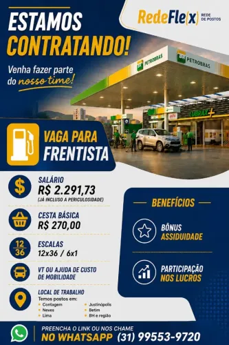 VAGA DE FRENTISTA