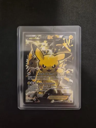 Carta Pokemon Rara - Pikachu-EX (124/211) NM