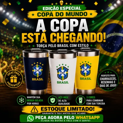 Copo Térmico Personalizados Copa - Com Seu Nome!