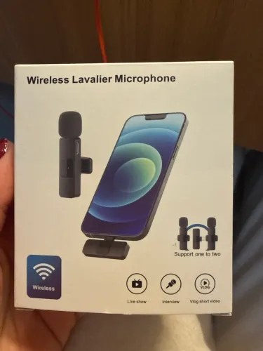 Microfone de lapela sem fio IPhone modelo antigo