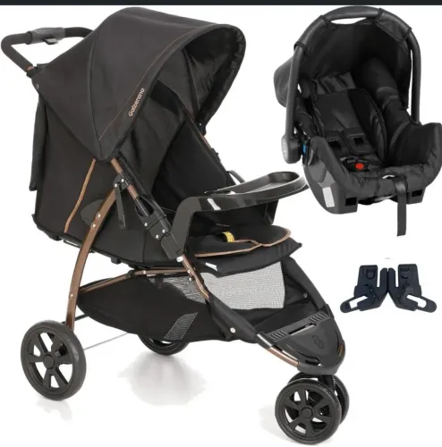 Carrinho galzerano + bebê conforto