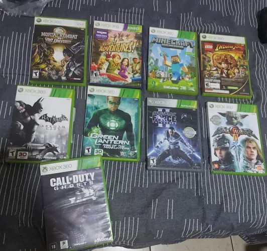 LOTE COM 9 +1 JOGOS ORIGINAIS PARA XBOX 360 SLIM