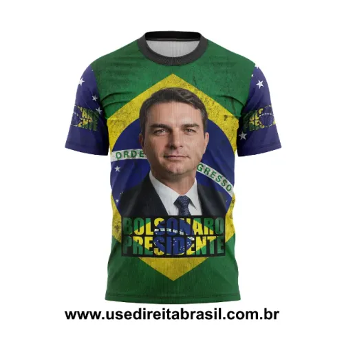 CAMISA FLÁVIO BOLSONARO NO ATACADO