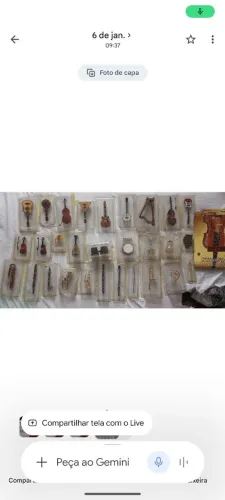 Coleção de mini instrumentos