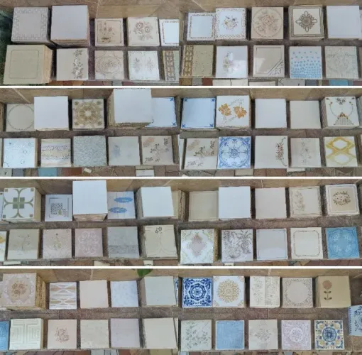 Sobra de azulejos antigos