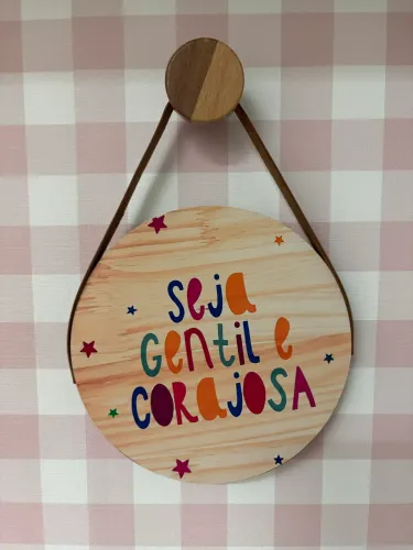 Placa quadro mdf infantil menina