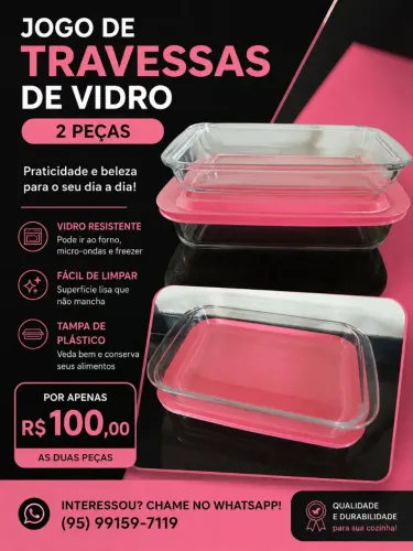 Vasilhas de vidro
