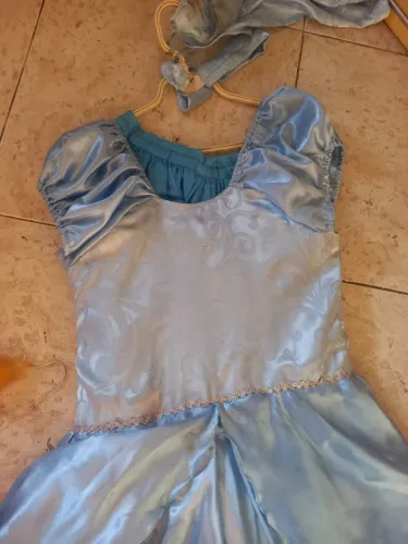 vestido da cinderela infantil c luvas