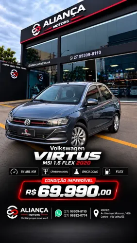 Volkswagen Virtus 1.6 MSI Flex 16V 5P Mec. 2020