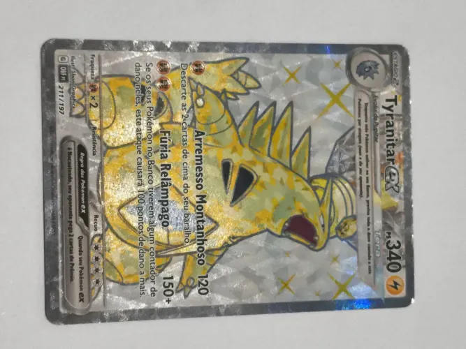 Carta Pokemon Tyranitar Ex - Ultra RARA