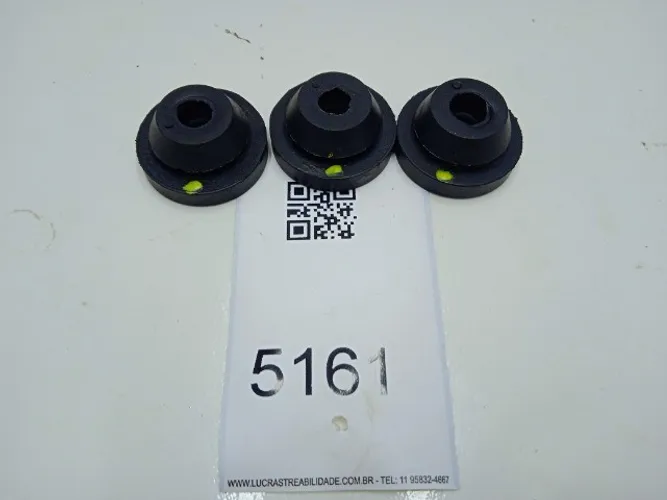 5161 Kit 3 Batente Bucha Calço Filtro Ar Fox Saveiro Voyage Gol