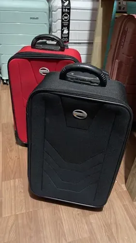 2 malas tecido poliester 10kg padrão de bordo 