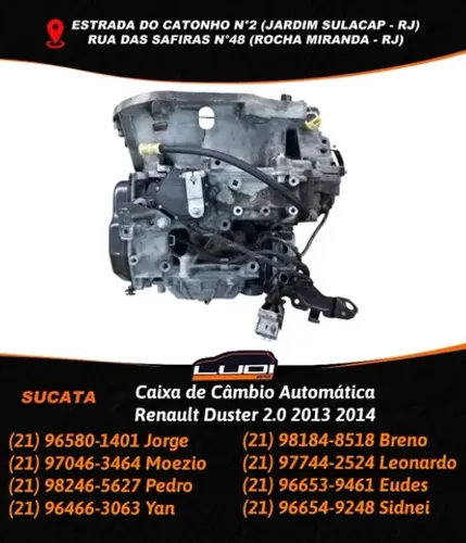 Caixa de Câmbio Automática Renault Duster 2.0 2013 2014