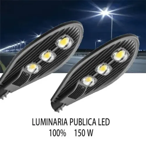 Luminária Pública LED Cob 150w 6500k para Condomínios