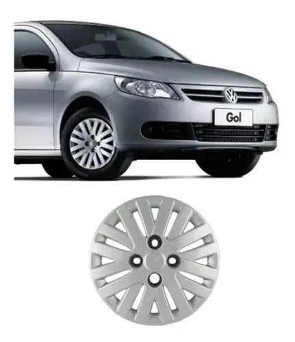 Jogo 4 Peças - Calota Aro 13  - Volkswagen Gol G5 / Voyage / Saveiro 2009 à 2011 - Grid