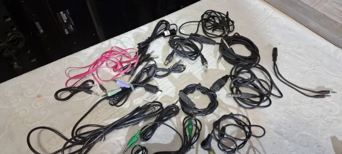 Cabos diversos para áudio