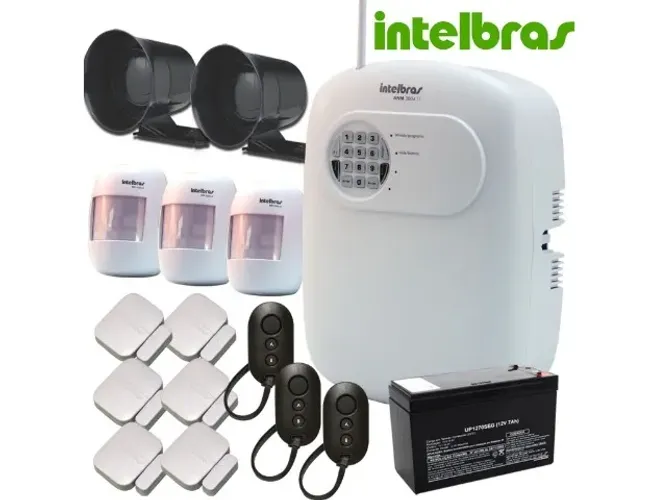 Kit alarme intelbras 6 sensores, monitore, ative e desative por aplicativo no seu celular