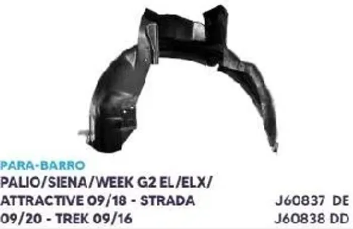 Para-Barro Dianteiro Palio Siena Week G2 - EL/ELX/ Attractive 09/18