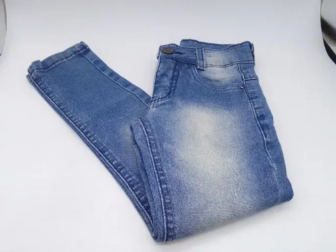 Calça Jeans Skinny Azul Claro Infantil Menino