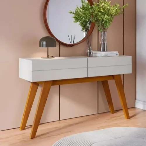 Aparador 2 Gavetas Noronha Off White Matte