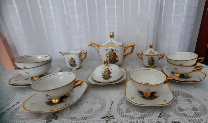 Conjunto de Chá Porcelana Condessa 