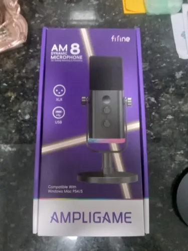 FIFINE Microfone dinâmico USB-XLR para gravação de podcast novo na CX 