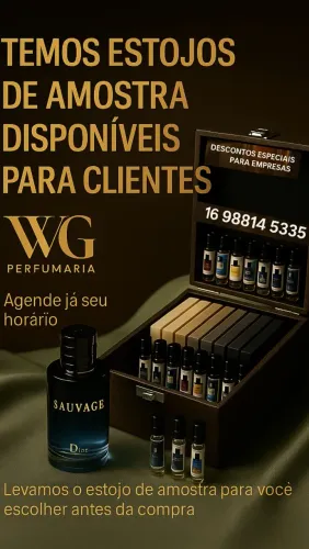 Estojos de amostra de perfumes disponíveis!