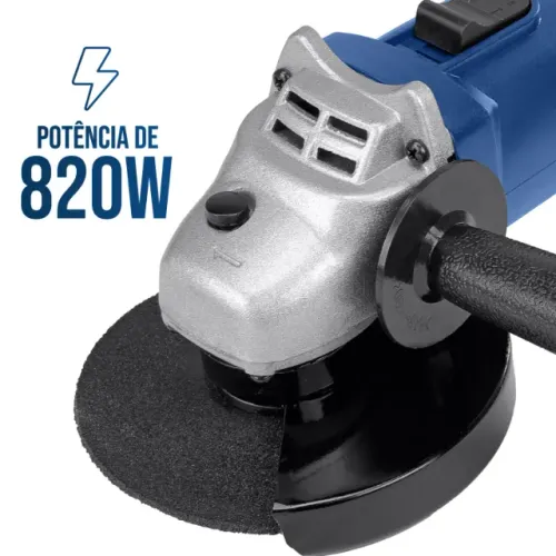 Esmerilhadeira Angular 115mm 4 1/2 820w 11000rpm Oferta - Holtter Ferramentas
