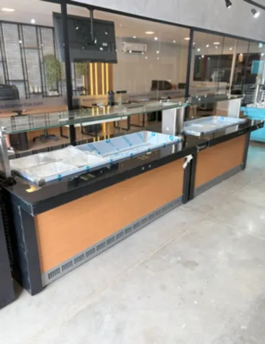 Buffet aquecido e refrigerado linha vitra gelopar 2 anos de garantia (alef)