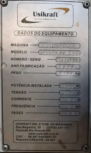 Seccionadora Usikraft Speedy 2.9 EVO