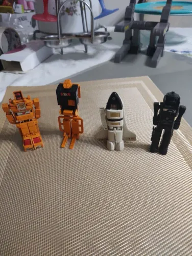 Kit Transformers Gobot Anos 80 Mimo Ônibus Espacial Locomotiva Trator Caminhão Guindaste