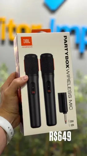 MICROFONE SEM FIO JBL WIRELESS - GARANTIA 1 ANO