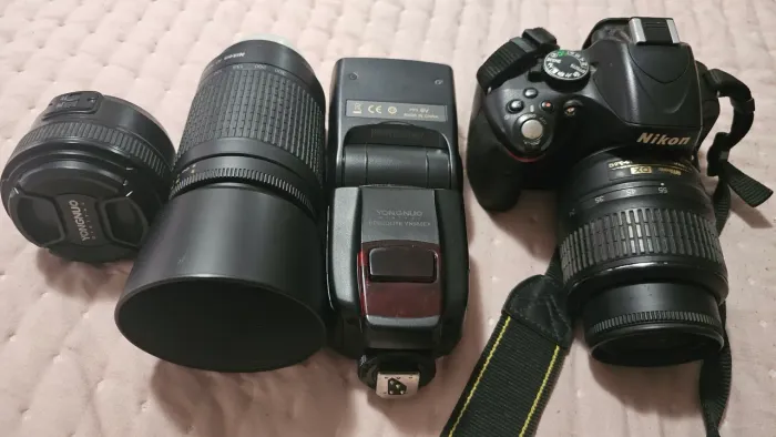 Kit Câmera Nikon D5100 3 lentes e flash